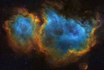  IC1848 Soul Nebula in False Color 